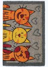 [Kokosová rohož - 3 mačky]