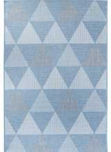 [Kusový koberec Flat 21132 Ivory Silver/Light Blue]