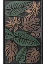 [Gumová rohož - Zelený list]