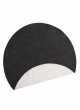 [Kusový koberec Northrugs Twin 103096 Black kruh]