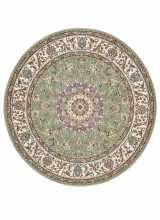 [Kusový koberec Nouristan Herat 105283 Zuhr Sage green kruh]