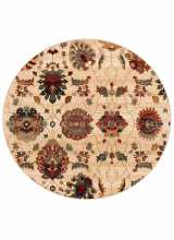 [Kusový koberec SUPERIOR Latica Krem - Kruh]