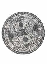 [Kruhový kusový koberec Elle Decoration Gemini 106029 Black]