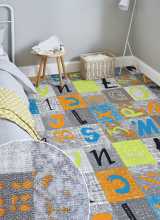 [Detský metrážny koberec ALPHABET 150]