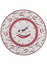 [Kruhový kusový koberec Villeroy & Boch Toy`s Delight Limited Edition 106275 Cream Red]