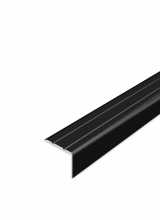 [Schodová hrana samolepiaca - Čierna Matná 24,5x20 mm]