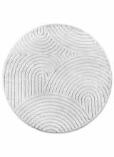 [Kruhový kusový koberec Elle Decoration New York 106203 White]