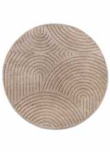 [Kruhový kusový koberec Elle Decoration New York  106204 Taupe]