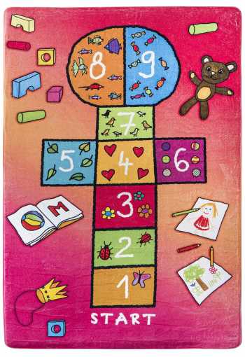 Detský kusový koberec ŠKÔLKA - ružový