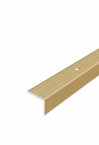 Schodová hrana vŕtaná - Zlatá 24,5x20 mm