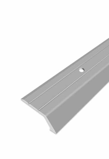 Ukončovací profil vŕtaný - Strieborný 38x10 mm