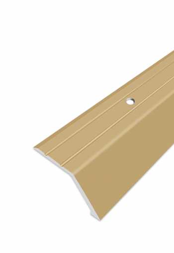 Ukončovací profil vŕtaný - Zlatý 47x16 mm