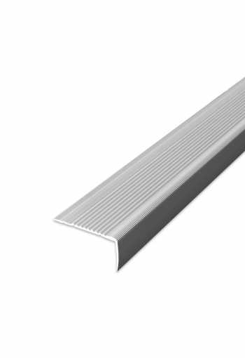 Schodová hrana samolepiaca - Strieborná 45x23 mm