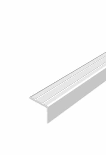 Schodová hrana samolepiaca - Biela Matná 24,5x20 mm