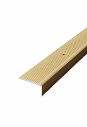Schodová hrana vŕtaná - Zlatá 45x23 mm