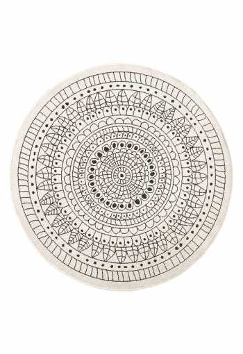 Kusový koberec Northrugs Twin 103101 Black Cream