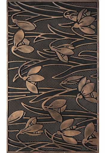 Gumová rohož - kvety