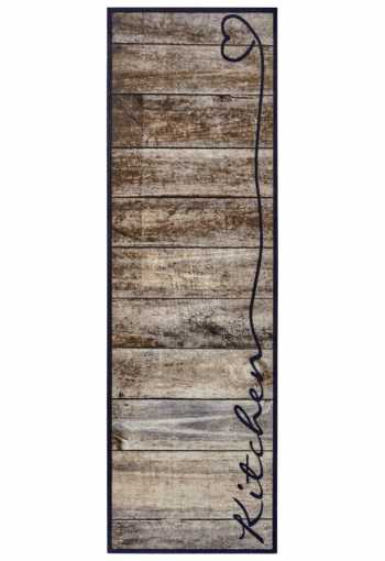 Kuchynská predložka Zala Living Cook & Clean 105390 Taupe Brown