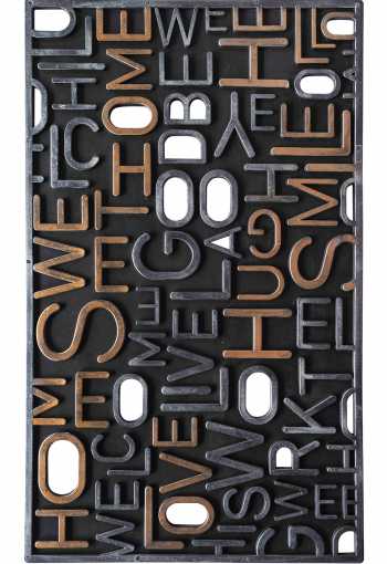 Gumová rohož - písmo