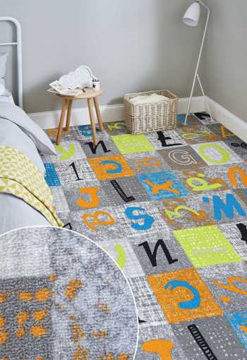 Detský metrážny koberec ALPHABET 150