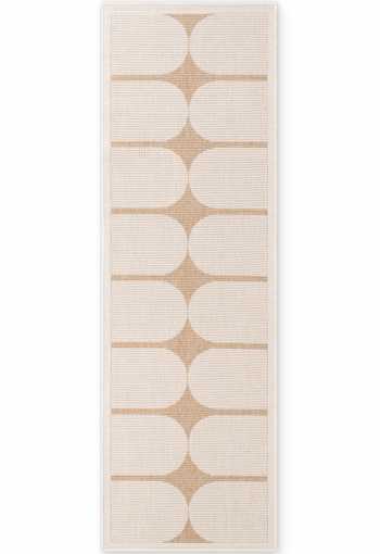 Kusový behúň Northrugs Duet 106245 Jute White