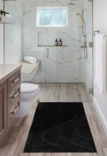 Kúpeľňová predložka LINA čierna