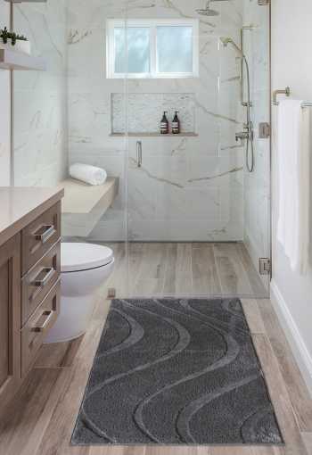 Kúpeľňová predložka LINA sivá