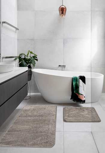 Kúpeľňová predložka BARI sivohnedá