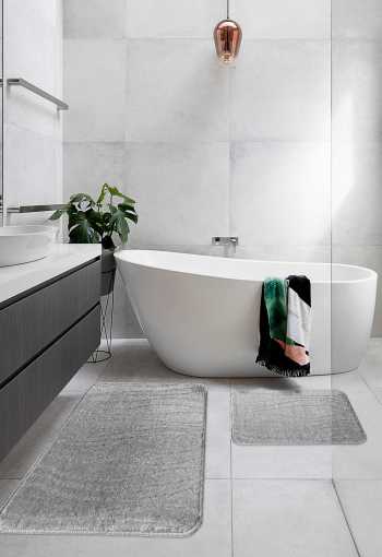 Kúpeľňová predložka BARI strieborná