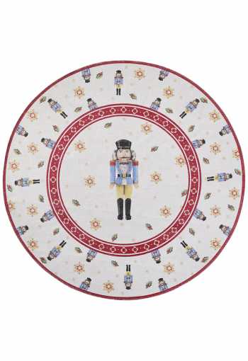 Kruhový kusový koberec Villeroy & Boch Toy´s Delight Limited Edition 106274 Cream Red