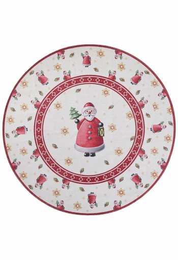 Kruhový kusový koberec Villeroy & Boch Toy`s Delight Limited Edition 106273 Cream Red