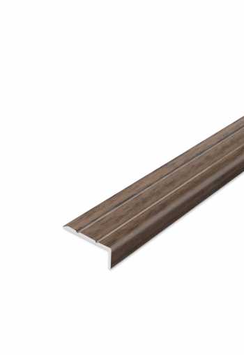 Schodová hrana samolepiaca - Orech Grando 24,5x10 mm