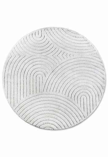 Kruhový kusový koberec Elle Decoration New York 106203 White