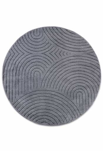Kruhový kusový koberec Elle Decoration New York 106206 Anthracite