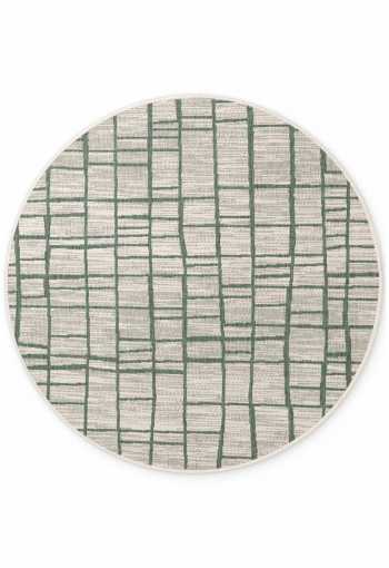 Kruhový kusový koberec Ted Baker Haringey 106389 Green White