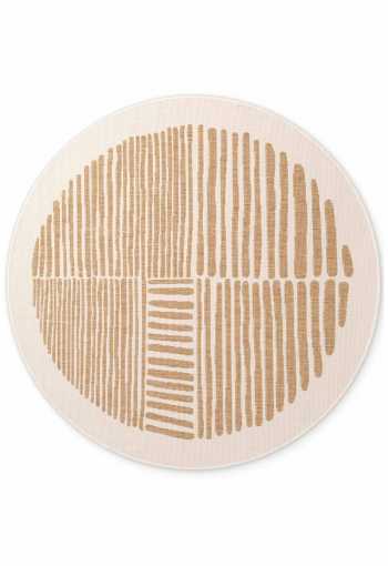 Kruhový kusový koberec Ted Baker Haringey 106391 Jute White