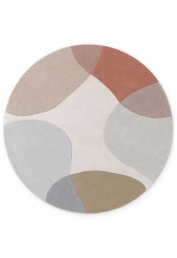 Kruhový kusový koberec Ted Baker Hackney 106356 Blue Multicolor