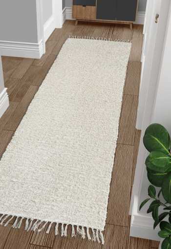 Ručne tkaný koberec - Béžový - DOPREDAJ