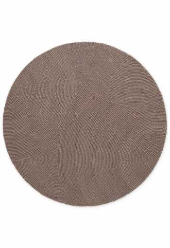 Kruhový kusový koberec Hanse Home Calmio 106219 Taupe