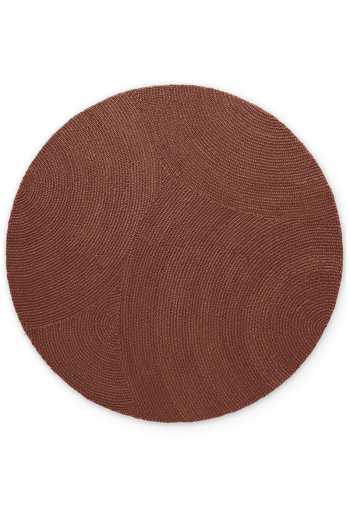 Kruhový kusový koberec Hanse Home Calmio 106402 Red Brown