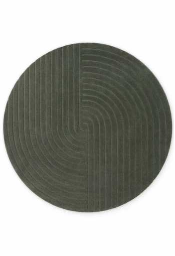 Kruhový kusový koberec Vikosa Arcura 106271 Dark Green