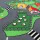 Detský metrážny koberec Little Village 90