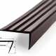 PVC schodová hrana Fatra 1891-545 tmavohnedá