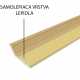 Ukončovací profil samolepiaci - Zlatý 38x10 mm