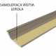 Ukončovací profil samolepiaci - Šampaň 38x10 mm