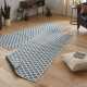 Kusový behúň Northrugs Twin 103128 Blue Cream