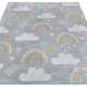 Detský kusový koberec Hanse Home Adventures 105955 Rainbow Clouds Grey