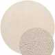 Kruhový kusový koberec Hanse Home Calmio 106220 Natural White