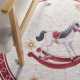 Kruhový kusový koberec Villeroy & Boch Toy`s Delight Limited Edition 106275 Cream Red