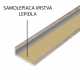 Schodová hrana samolepiaca - Jaseň Bona 24,5x10 mm